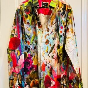 Desigual Multicolor Abstract Men's Dress Shirt